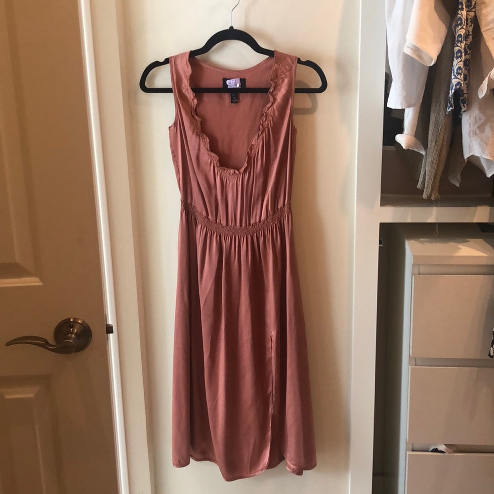 Cynthia Rowley Dusty Pink Silk Flowy Dress, Size 0